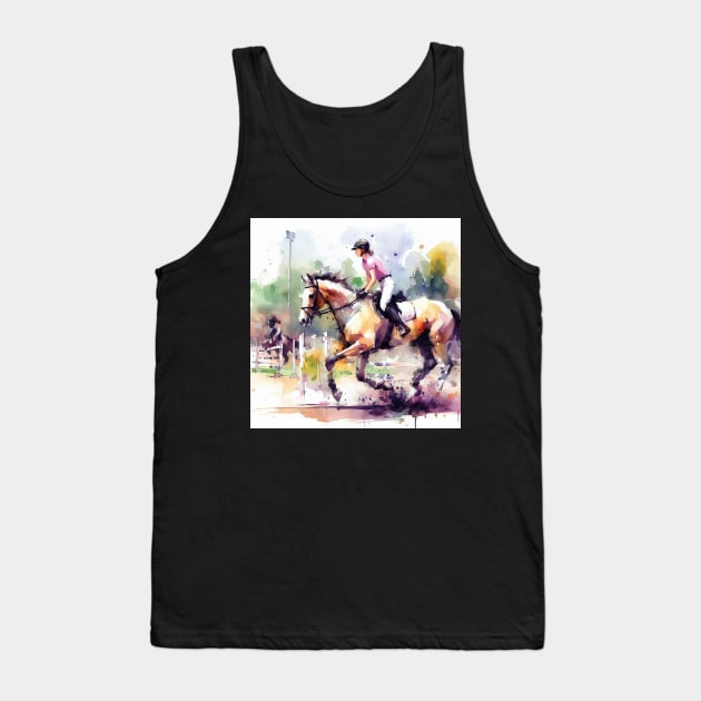 Young girl equestrian riding Tank Top by WelshDesigns